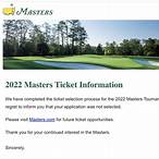 masters lottery 2021